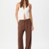 Pantalon fluide effet lin