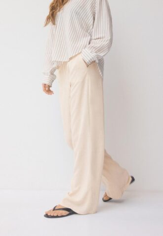 Pantalon fluide effet lin