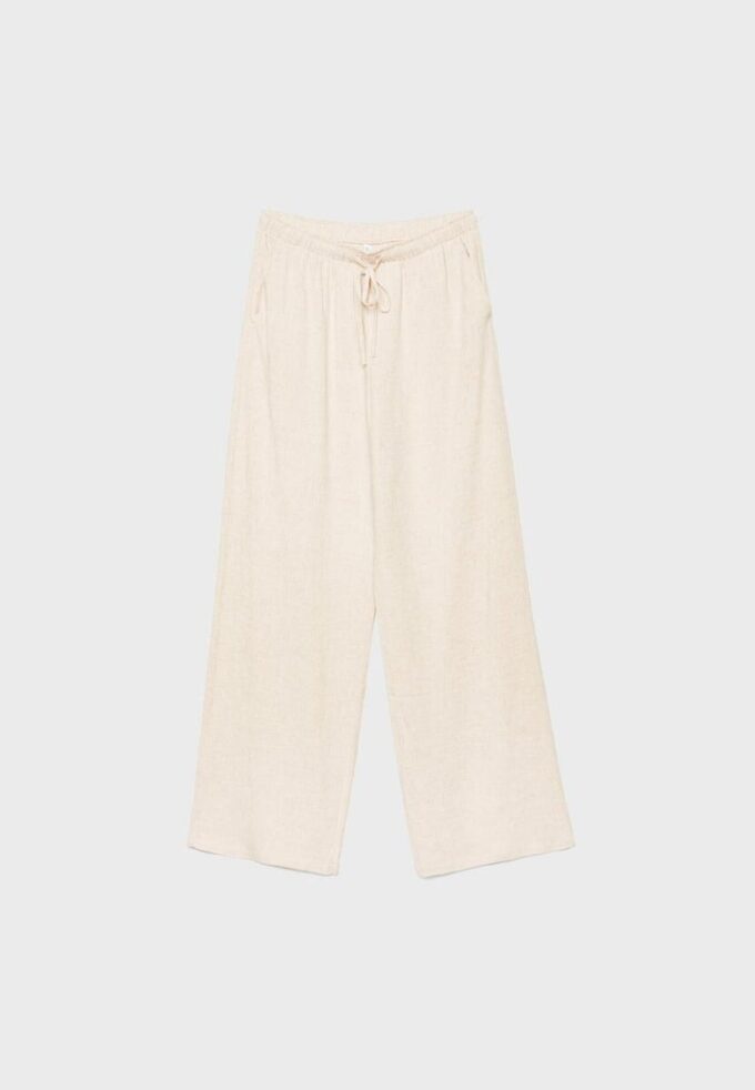 Pantalon fluide effet lin Pantalon fluide effet lin