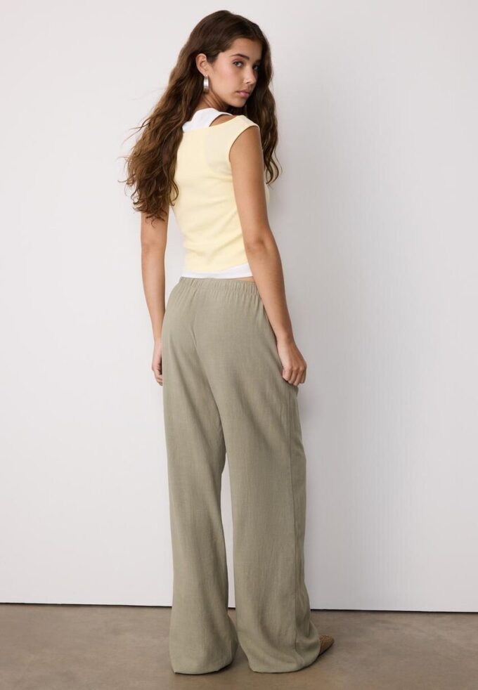 Pantalon fluide effet lin Pantalon fluide effet lin