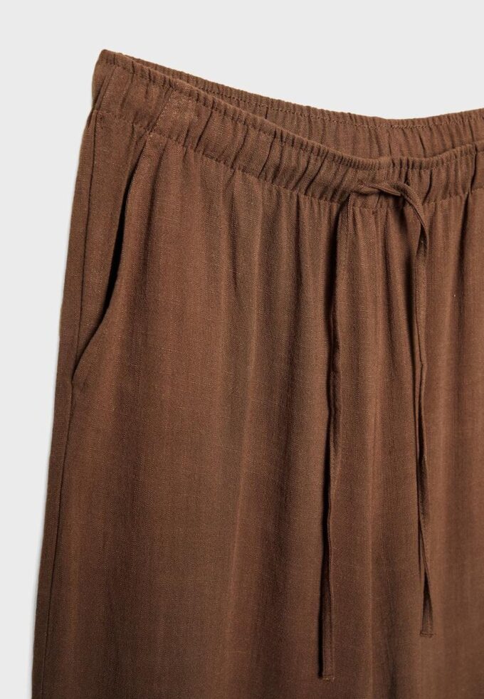 Pantalon fluide effet lin