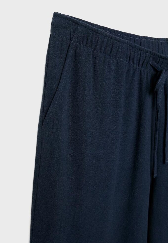 Pantalon fluide effet lin