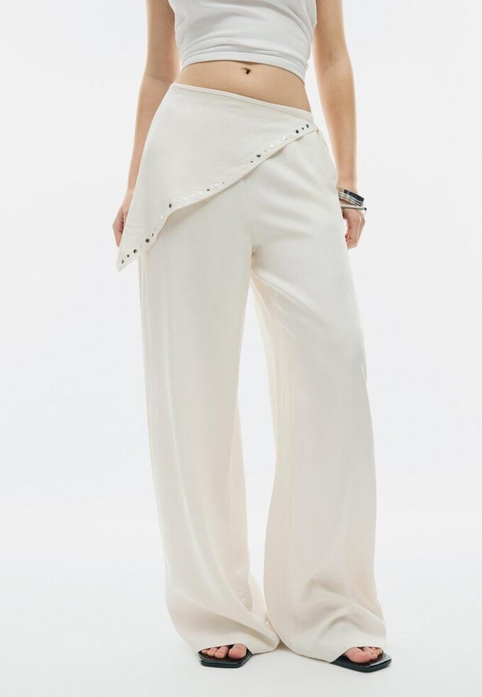 Pantalon foulard en lyocell