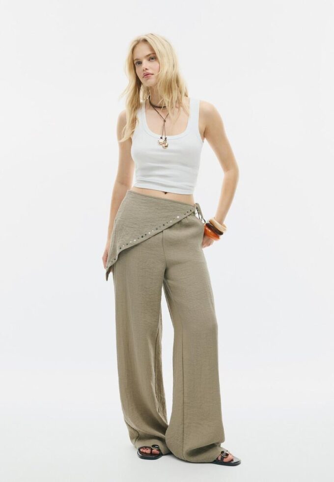 Pantalon foulard fluide Pantalon foulard fluide