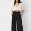 Pantalon à pinces Maxi avec ceinture
