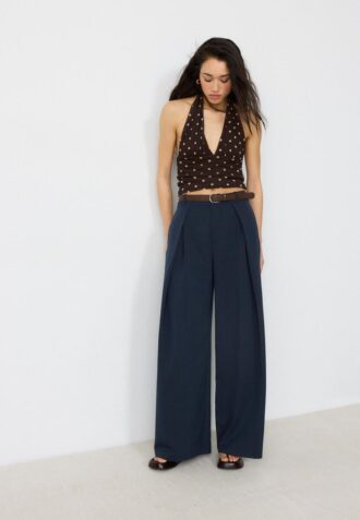 Pantalon à pinces Maxi avec ceinture