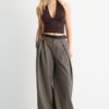 Pantalon à pinces Maxi avec ceinture