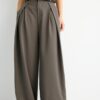 Pantalon à pinces Maxi avec ceinture