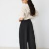 Pantalon à pinces Maxi avec ceinture