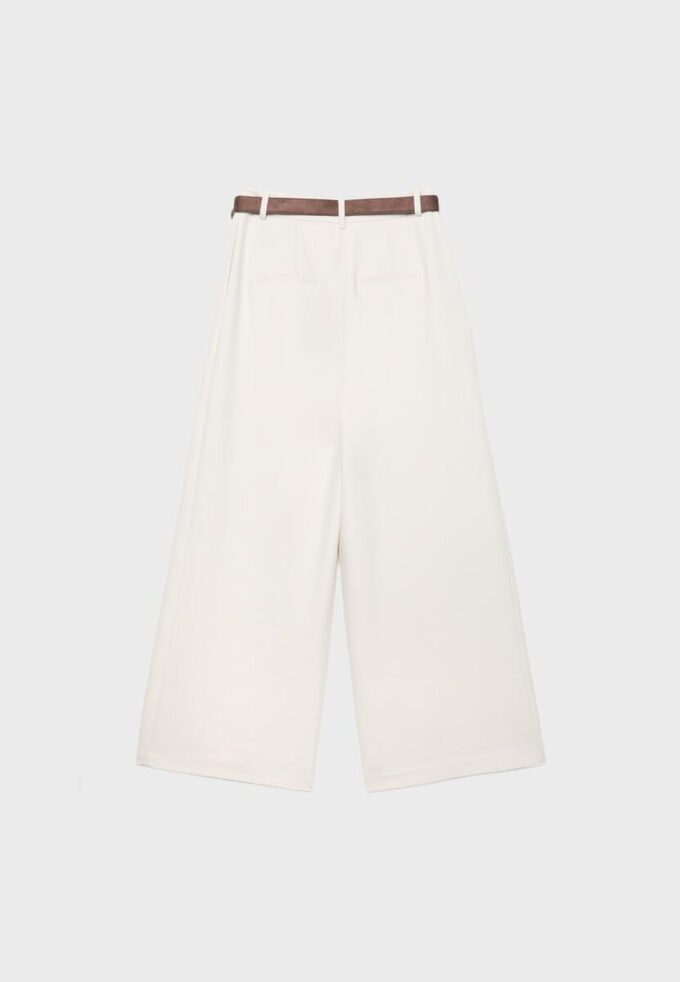 Pantalon à pinces Maxi avec ceinture