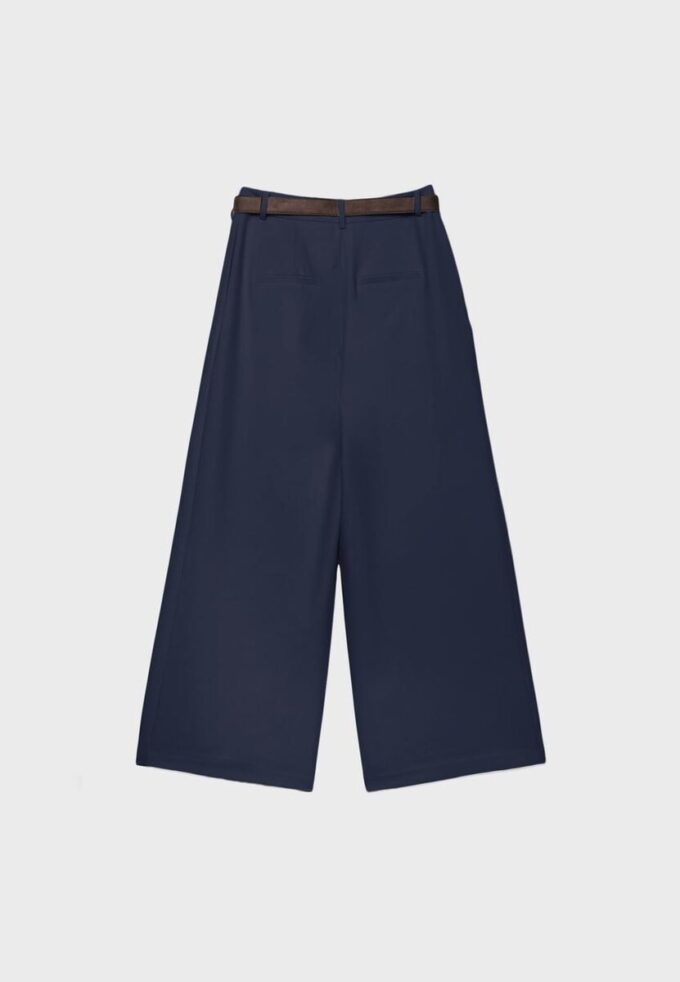 Pantalon à pinces Maxi avec ceinture