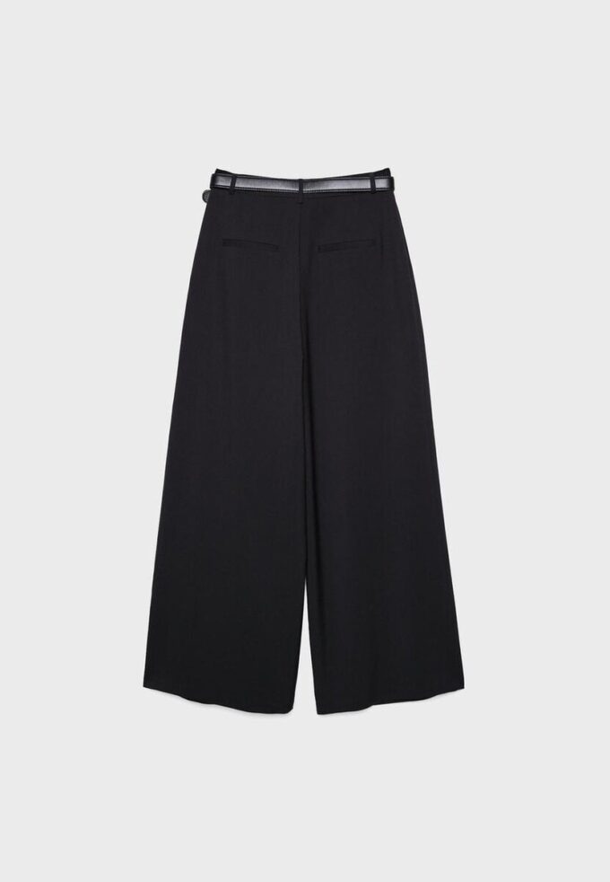 Pantalon à pinces Maxi avec ceinture