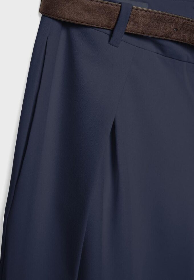 Pantalon à pinces Maxi avec ceinture