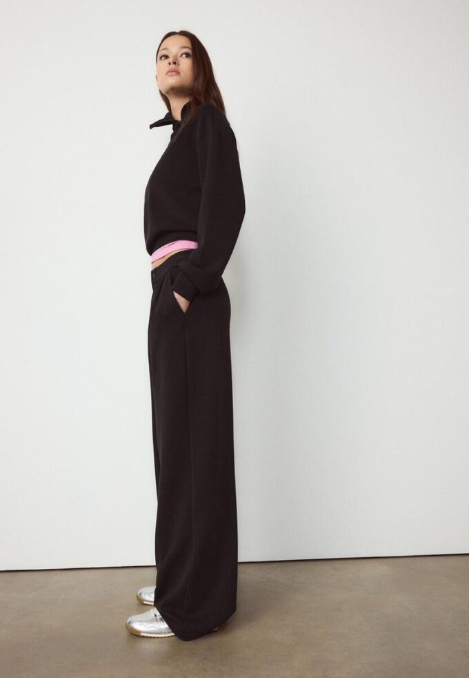 Pantalon à pinces à toucher doux