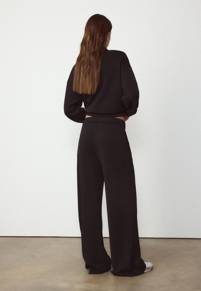 Pantalon à pinces à toucher doux