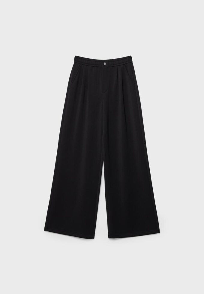 Pantalon à pinces à toucher doux