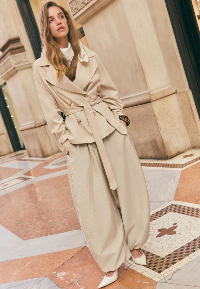 Pantalon sarouel clouté