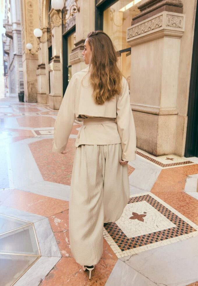 Pantalon sarouel clouté