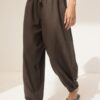 Pantalon sarouel effet lin
