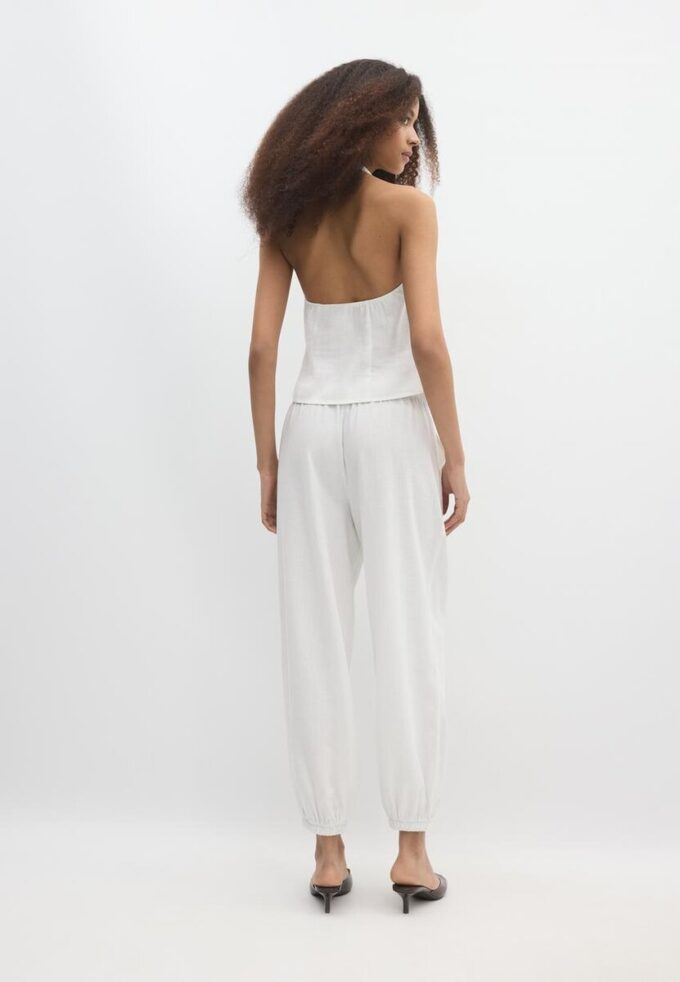 Pantalon sarouel effet lin