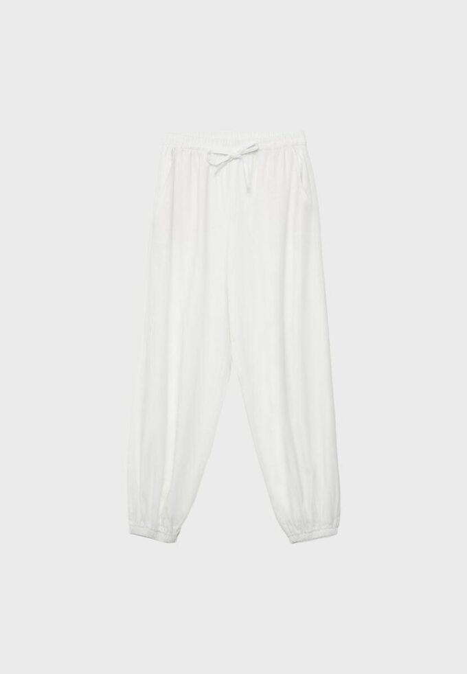 Pantalon sarouel effet lin