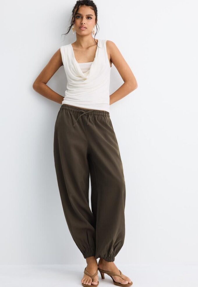 Pantalon sarouel en lyocell