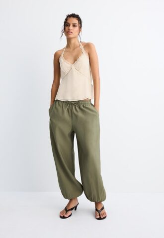Pantalon sarouel en lyocell