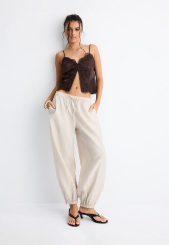 Pantalon sarouel en lyocell