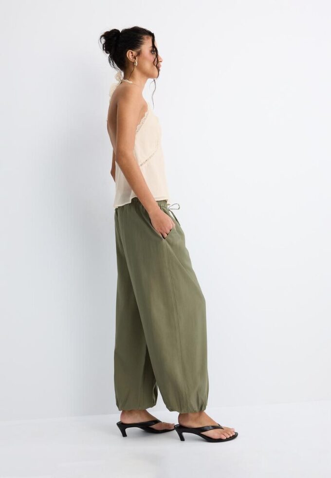 Pantalon sarouel en lyocell