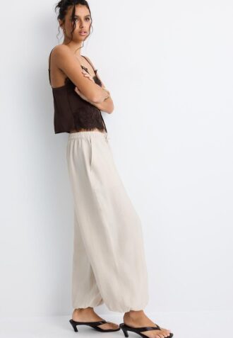 Pantalon sarouel en lyocell