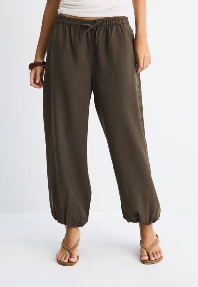 Pantalon sarouel en lyocell