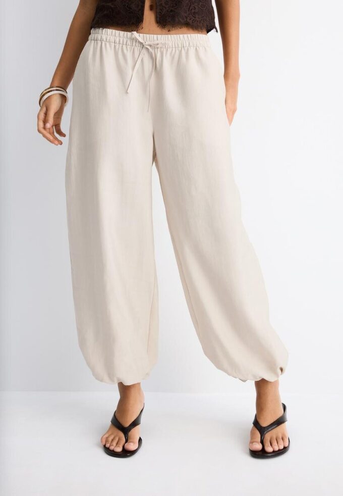 Pantalon sarouel en lyocell Pantalon sarouel en lyocell