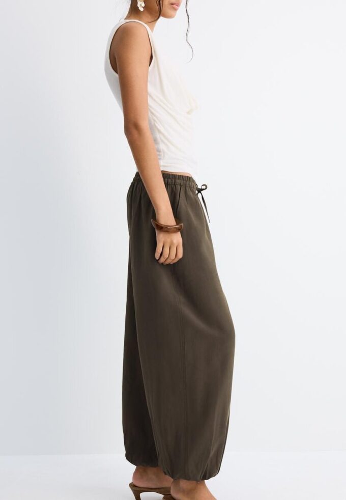 Pantalon sarouel en lyocell