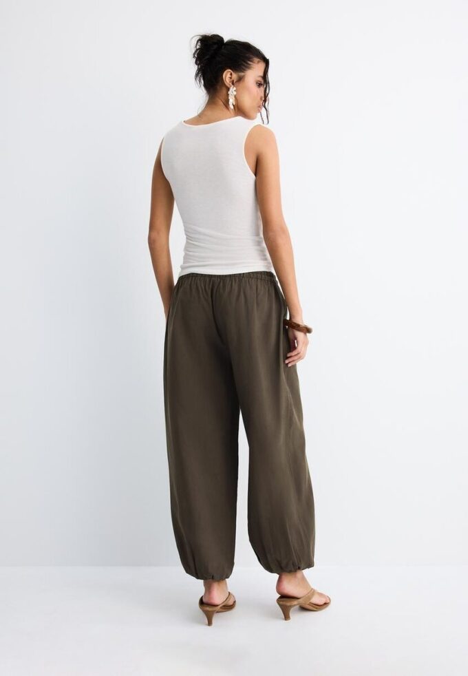 Pantalon sarouel en lyocell