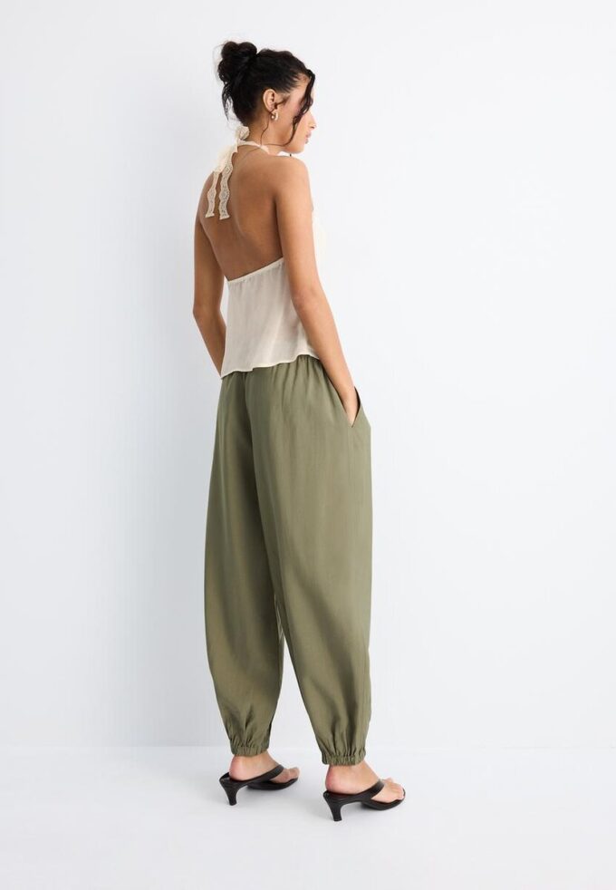 Pantalon sarouel en lyocell