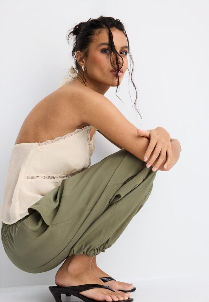 Pantalon sarouel en lyocell