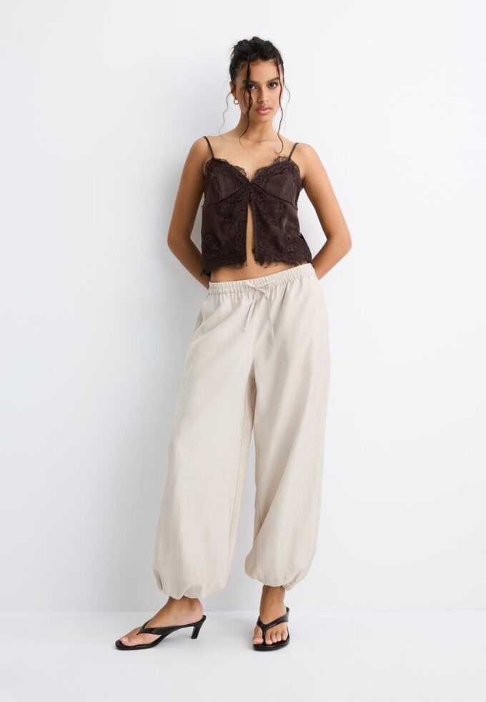Pantalon sarouel en lyocell Pantalon sarouel en lyocell