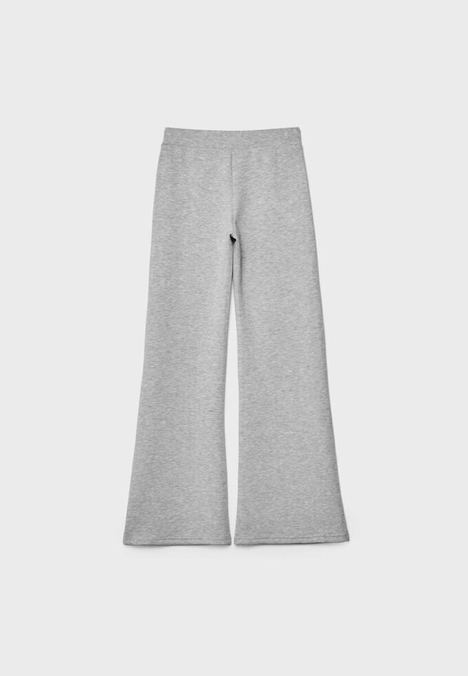 Pantalon évasé au toucher doux avec couture apparente sur le devant