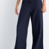 Pantalon Wide Leg effet lin