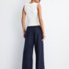 Pantalon Wide Leg effet lin