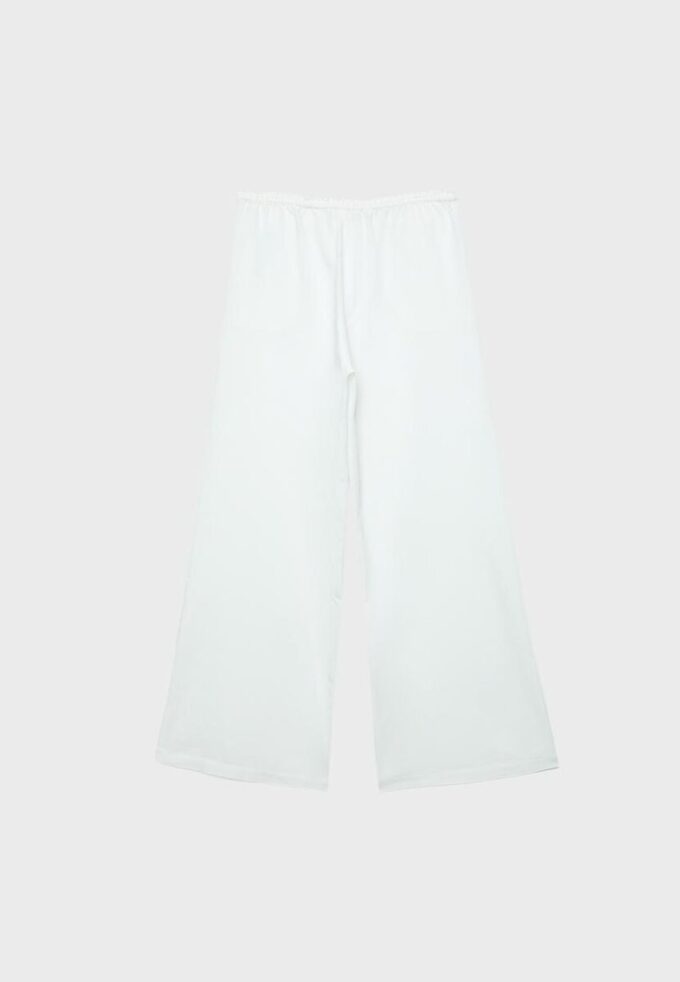 Pantalon Wide Leg effet lin