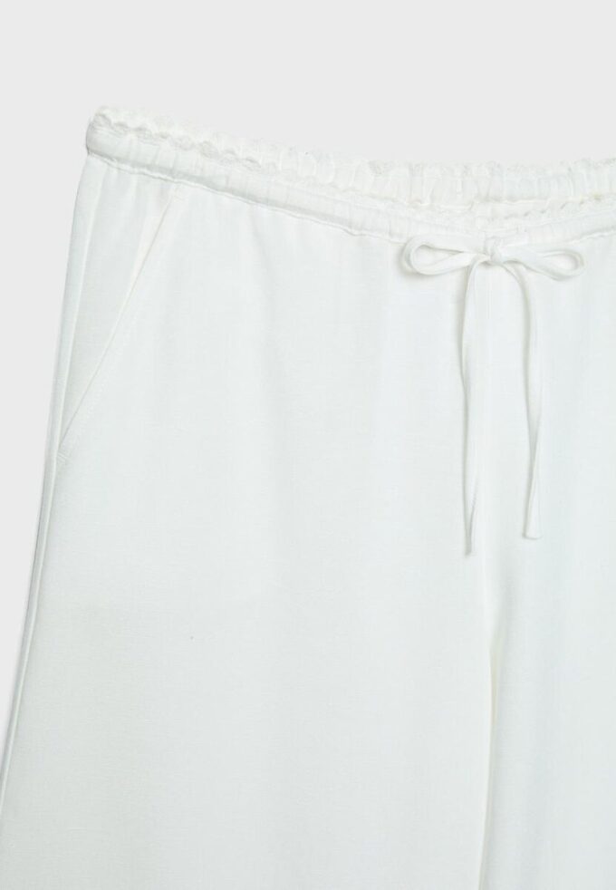 Pantalon Wide Leg effet lin