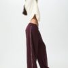 Pantalon Wide Leg en velours avec bordures