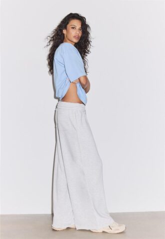 Pantalon Wide Leg en velours avec bordures