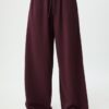 Pantalon Wide Leg en velours avec bordures
