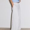 Pantalon Wide Leg en velours avec bordures Pantalon Wide Leg en velours avec bordures