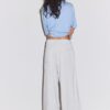 Pantalon Wide Leg en velours avec bordures Pantalon Wide Leg en velours avec bordures