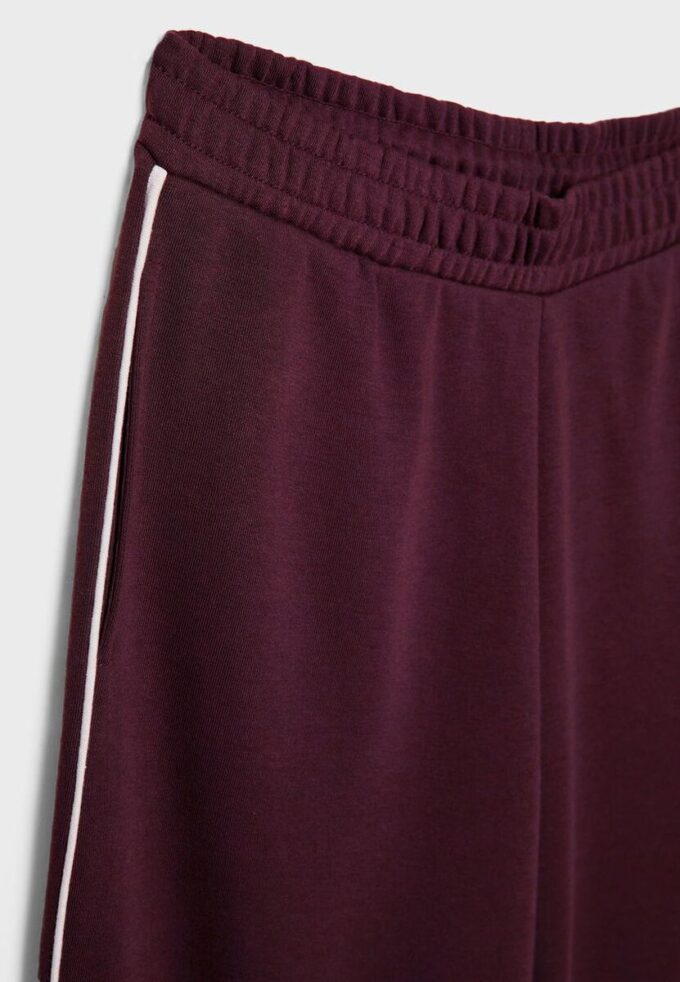 Pantalon Wide Leg en velours avec bordures