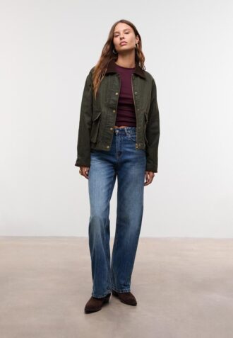 Parka courte cirée Contrast Parka courte cirée Contrast