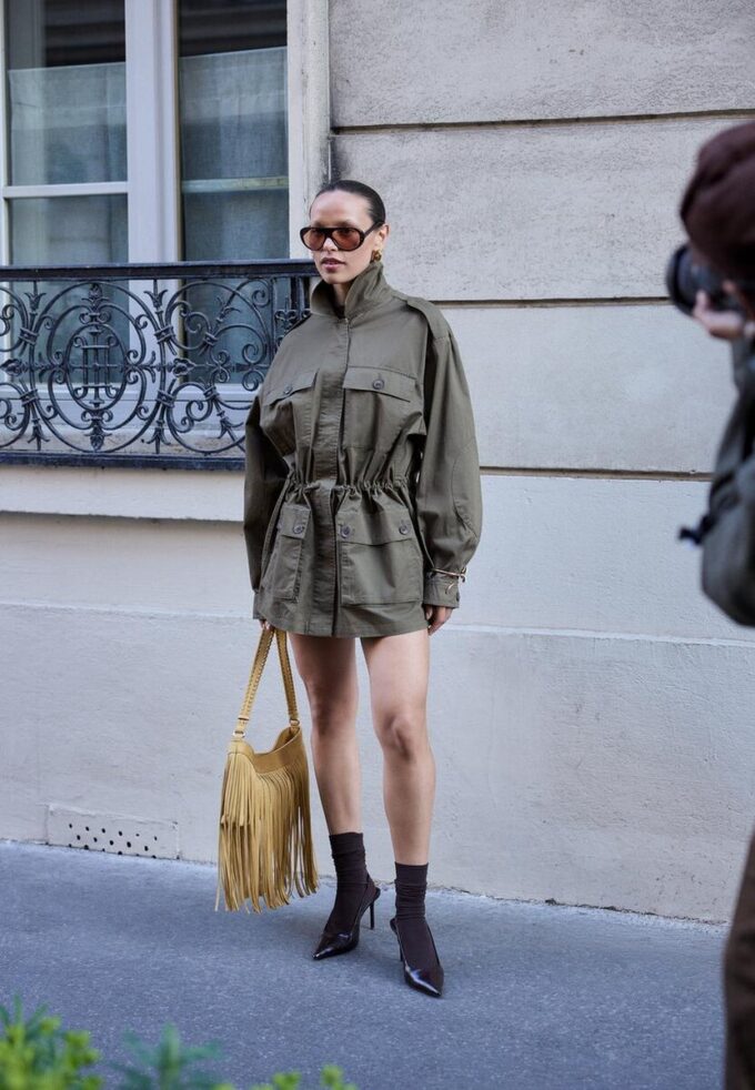 Parka en coton avec poches